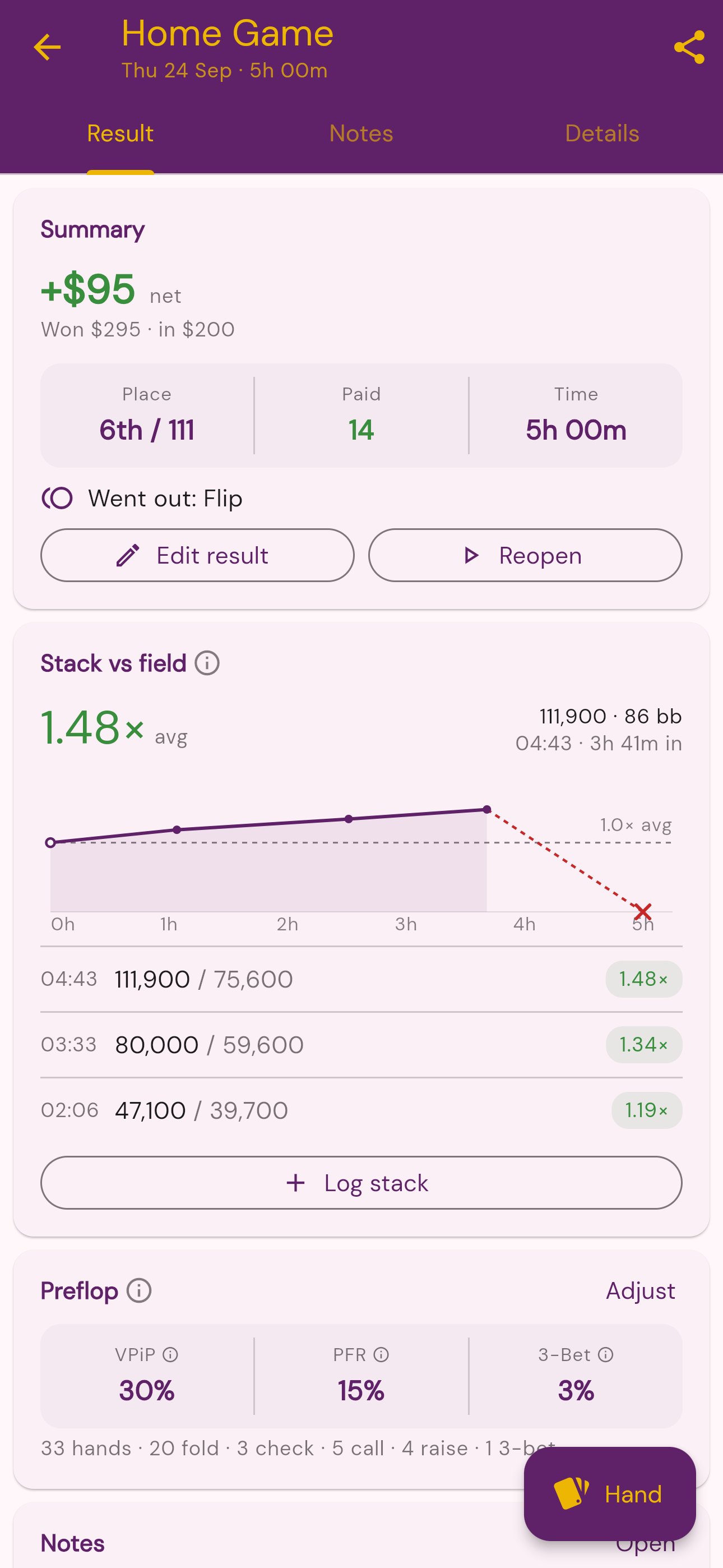 Stack vs Field screenshot